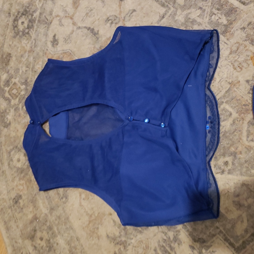 Vintage! 2 Piece Royal Blue Set. - Picture 5 of 6